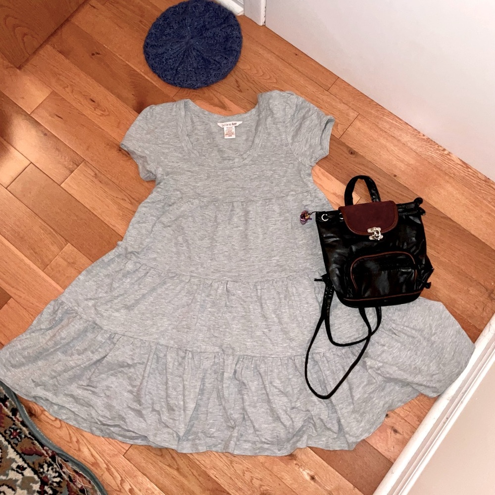 T-shirt Ruffle Dress - Picture 2 of 4